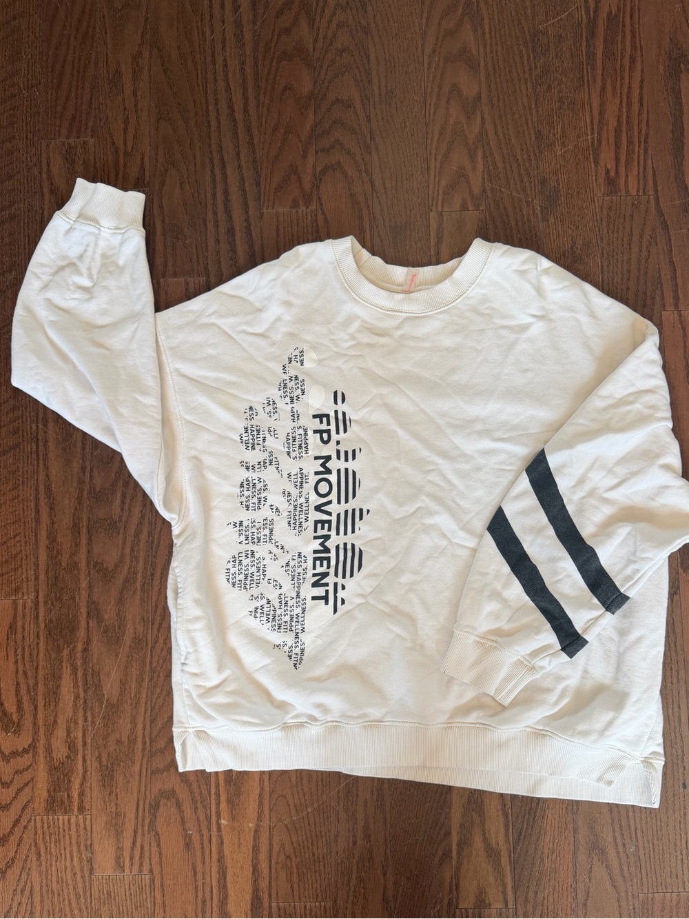 FP Movement by Free People Off-White Crewneck Sweatshirt w/ pockets